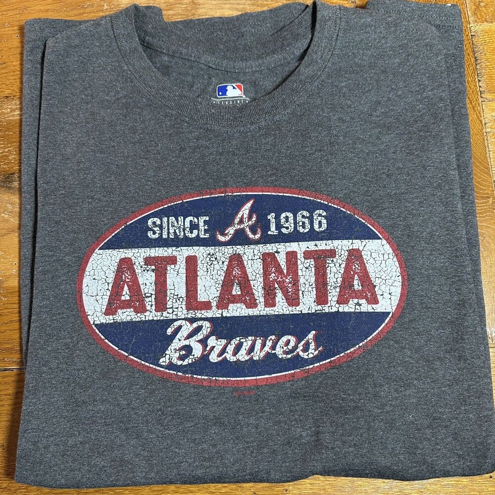 Atlanta Braves Vintage-style, graphic t-shirt - adult XXL, gray